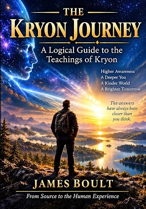 Book cover for The Kryon Journey: A Logical Guide to the Teachings of Kryon by James Boult, exploring consciousness, spirituality, free will, and the teachings of Kryon.